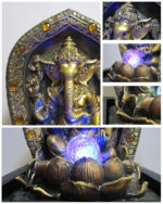 Fontaine zen décorative avec figure de Ganesha