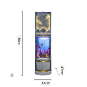 Fontaine intérieure avec aquarium décoratif
