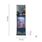 Ambiance apaisante avec fontaine et aquarium intégré