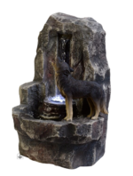 Fontaine décorative lumineuse pour intérieur zen