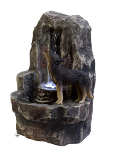 Fontaine décorative lumineuse pour intérieur zen