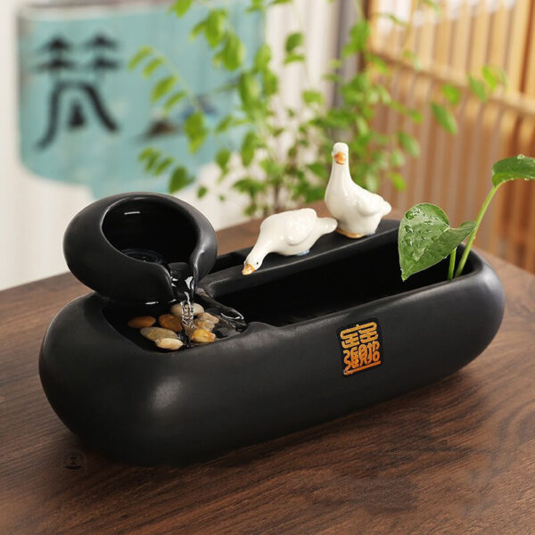 Fontaine zen en style japonais