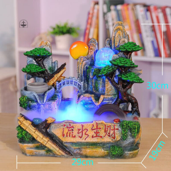 Décoration zen avec lumière LED intégrée