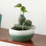 Fontaine Zen avec eau apaisante pour intérieur serein