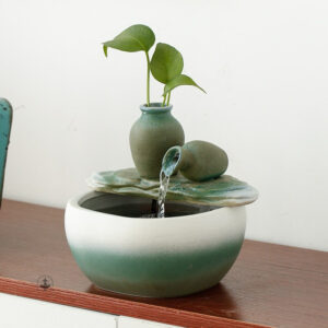 Fontaine Zen avec eau apaisante pour intérieur serein