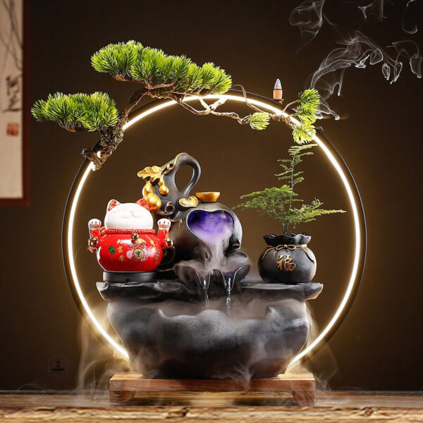 Fontaine zen pour ambiance relaxante à la maison