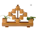 Fontaine en bambou, accessoire décoratif pour espace zen