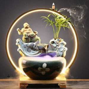 Fontaine japonaise Fumée, décoration zen pour intérieur