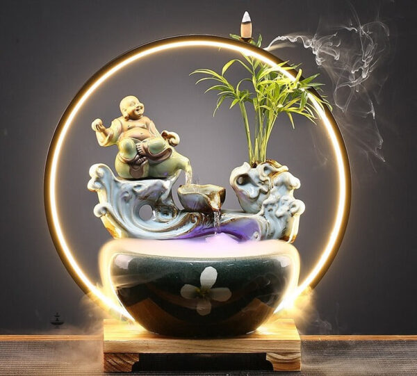 Fontaine japonaise Fumée, décoration zen pour intérieur