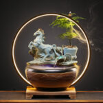 Élément décoratif japonais pour intérieur relaxant