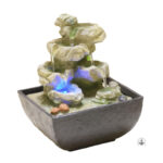 Fontaine japonaise en pierre élégante