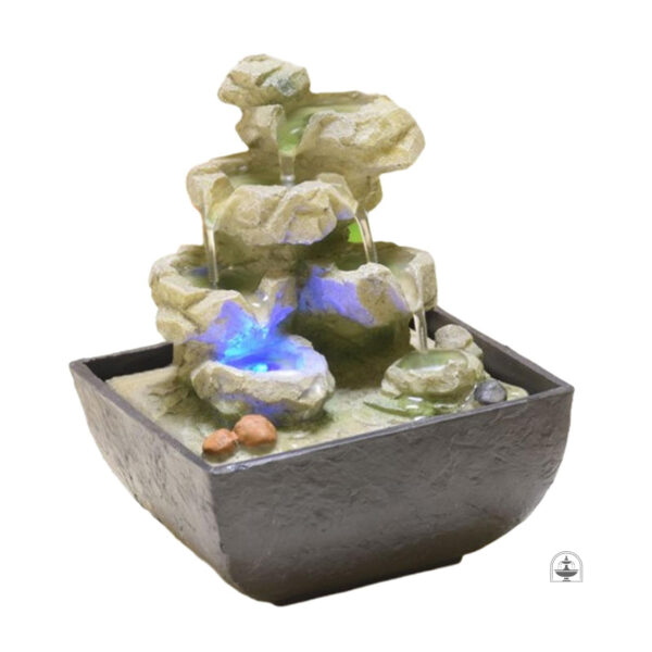 Fontaine japonaise en pierre élégante
