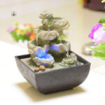 Détail d'une fontaine japonaise décorative