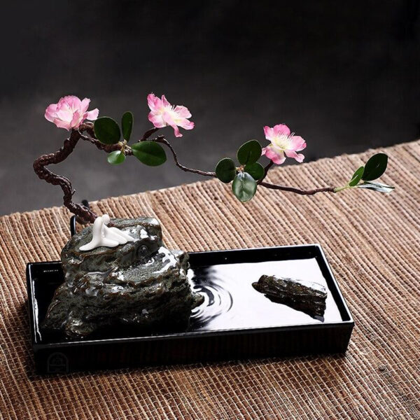 Fontaine japonaise zen pour un espace apaisant