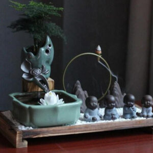 Fontaine décorative zen pour la méditation