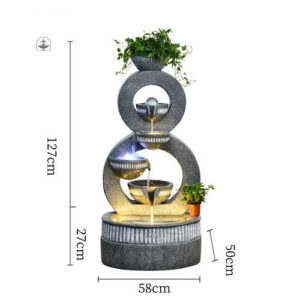 Fontaine LED pour jardin ou espace extérieur