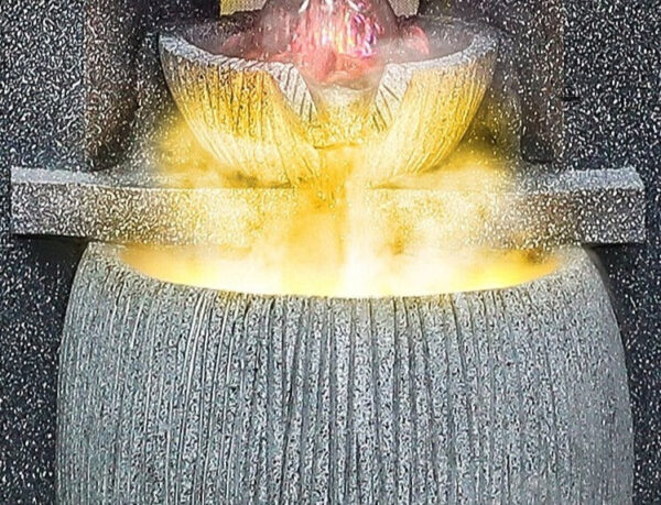Fontaine lumineuse pour une atmosphère sereine