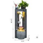 Fontaine avec éclairage LED intégré