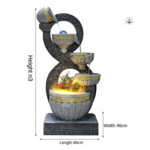 Fontaine élégante pour intérieur lumineux