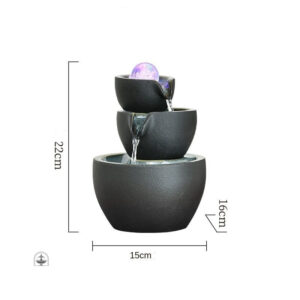 Fontaine décorative avec éclairage LED intégré