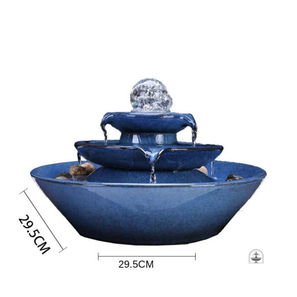 Élégante fontaine lumineuse pour intérieur