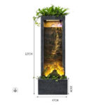 Élégante fontaine lumineuse pour intérieur