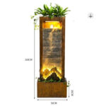 Installation facile de la fontaine murale lumineuse