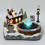 Fontaine lumineuse de Noël décorative