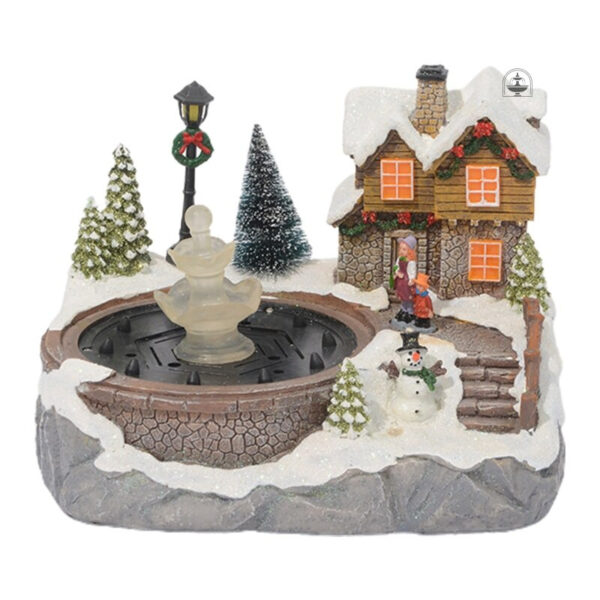 Fontaine lumineuse pour embellir les décorations de Noël