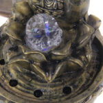Fontaine zen main de Bouddha, art spirituel pour votre maison