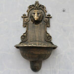 Fontaine murale lion pour décoration extérieure