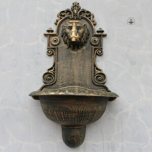 Fontaine murale lion pour décoration extérieure