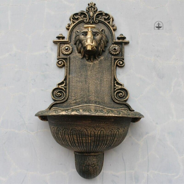 Fontaine murale lion pour décoration extérieure