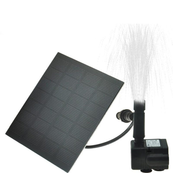 Fontaine solaire pour jardin, design élégant et fonctionnel