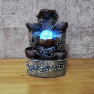 Fontaine japonaise en pierre décorative pour jardin