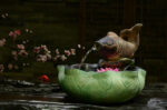 Élément de décoration zen avec eau et poisson