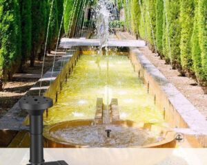 Décoration extérieure : fontaine solaire pour espaces verts