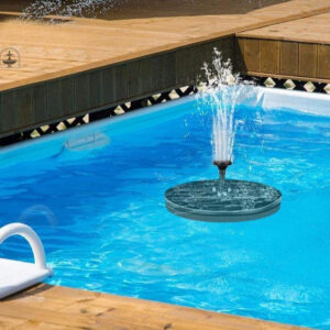 Fontaine de jardin à énergie solaire avec éclairage LED