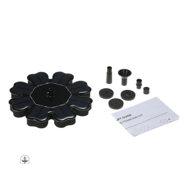 Design contemporain de fontaine solaire