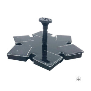 Fontaine solaire pour jardin en forme d'étoile