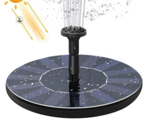 Fontaine solaire pour jardin, ajout décoratif extérieur