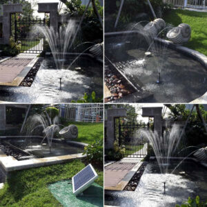 Décoration extérieure : fontaine à énergie solaire