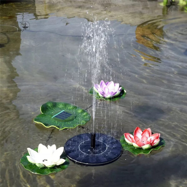 Accessoire de jardin : fontaine à énergie solaire