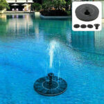 Fontaine de jardin solaire compacte et décorative