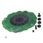 Fontaine de jardin solaire, nénuphar flottant pour un espace zen