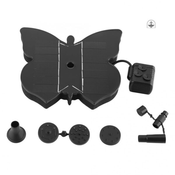 Fontaine solaire papillon pour jardin