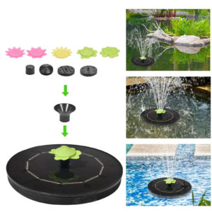 Fontaine de jardin écologique avec énergie solaire