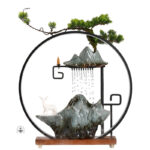 Fontaine japonaise élégante pour jardin
