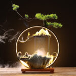 Fontaine japonaise, accessoire de jardin chic