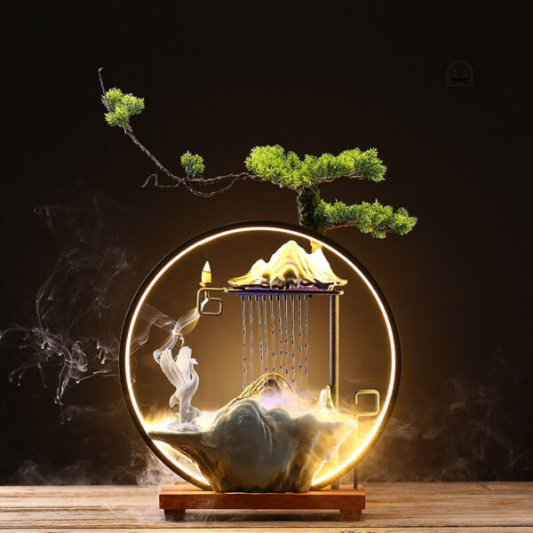 Fontaine zen pour créer une atmosphère relaxante
